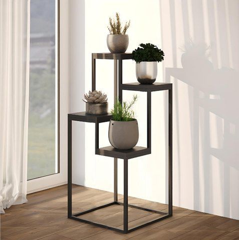 Подставка для цветов металлическая в стиле Лофт StepLoft Stand-flower-309 7 фото