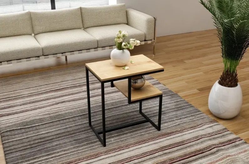 Журнальний столик у стилі loft з сосни GS-2210 110 фото