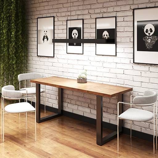 Металлическая опора ножки для стола 40x20 в стиле Loft 1 шт 148 фото